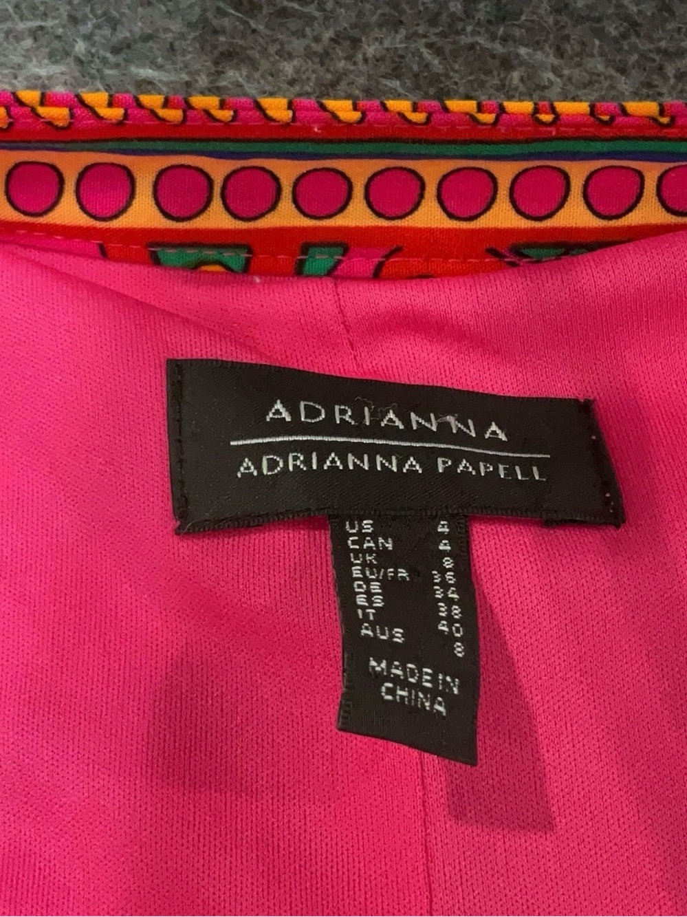 Adrianna Papell Pink Multicolor Paisley Tie-Waist Mini Dress - Picture 6 of 6
